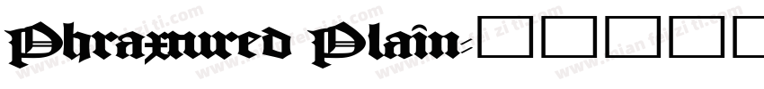 Phraxtured Plain字体转换
